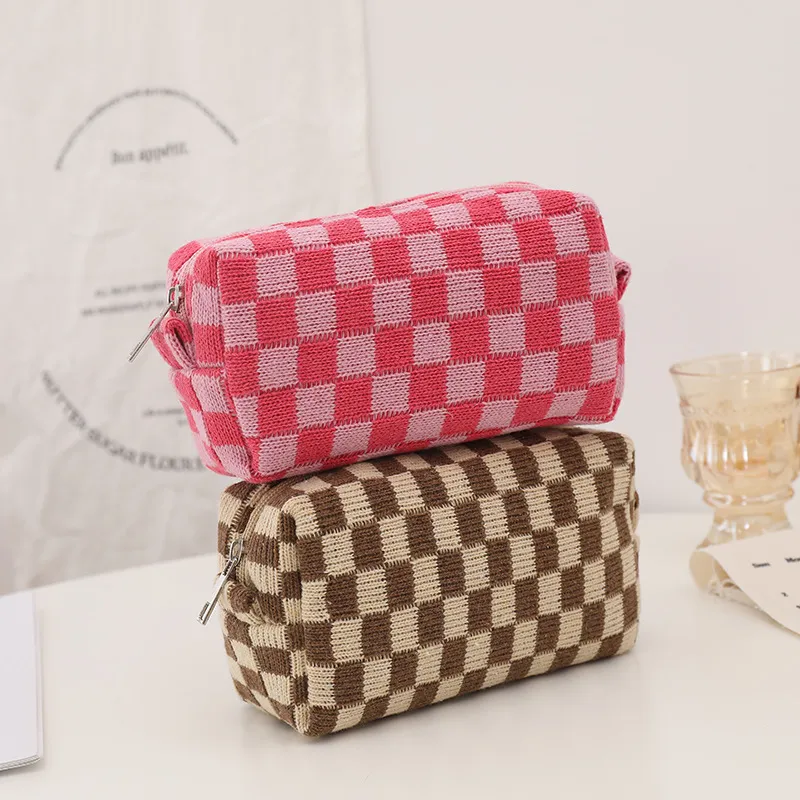 Trousse de maquillage de voyage portable et mignonne pour femmes, trousse de toilette pour filles en voyage_voghion.com