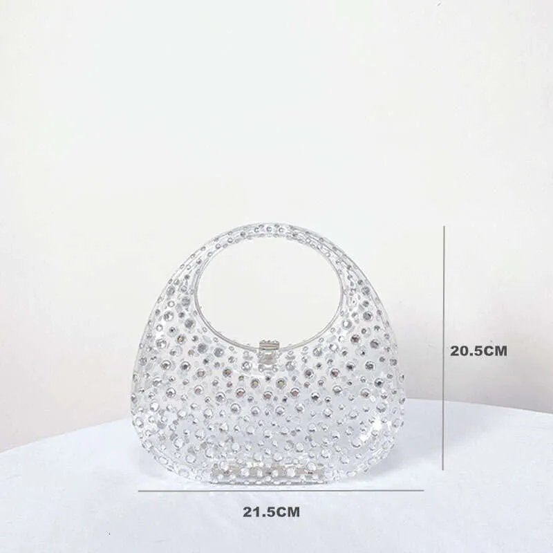 Sacs à main et portefeuilles pour femmes à la mode, soirée dansante en acrylique, sac de soirée, sac à main transparent décontracté_voghion.com