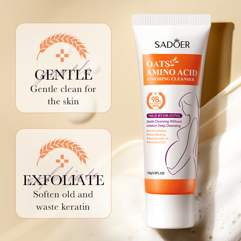 SADOER Aminoacido d'Avena, detergente viso lenitivo delicato e non irritante in inglese_voghion.com