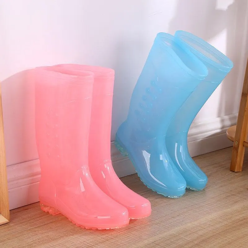 Women's Mid Calf Rain Boots Outdoor Work Rubber Booties Short Waterproof Garden Women Anti-slip Water Shoes_voghion.com
