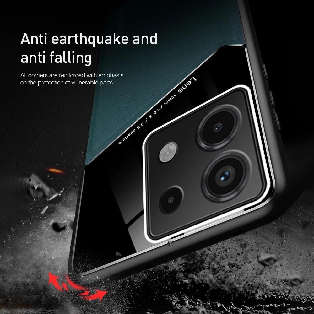 Leather Texture Case For Xiaomi Redmi 13 5G Note 12 Pro 12S 11 11S Cover With Car Magnetic Coque Fundas Capa_voghion.com