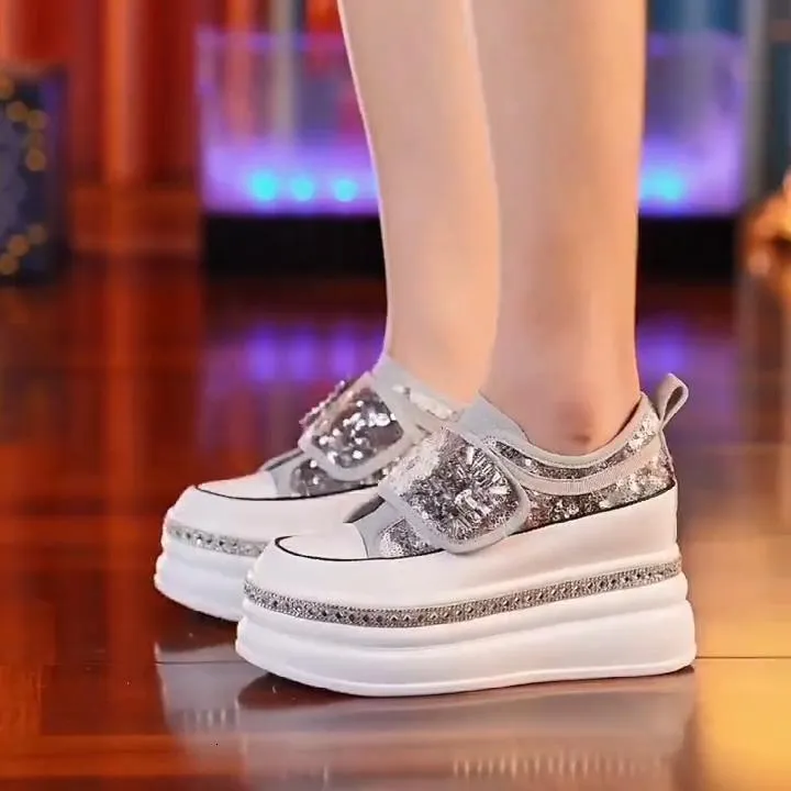 Damen Plattform Sneaker Lässig Leicht Mit Rutschfester Sohle_voghion.com