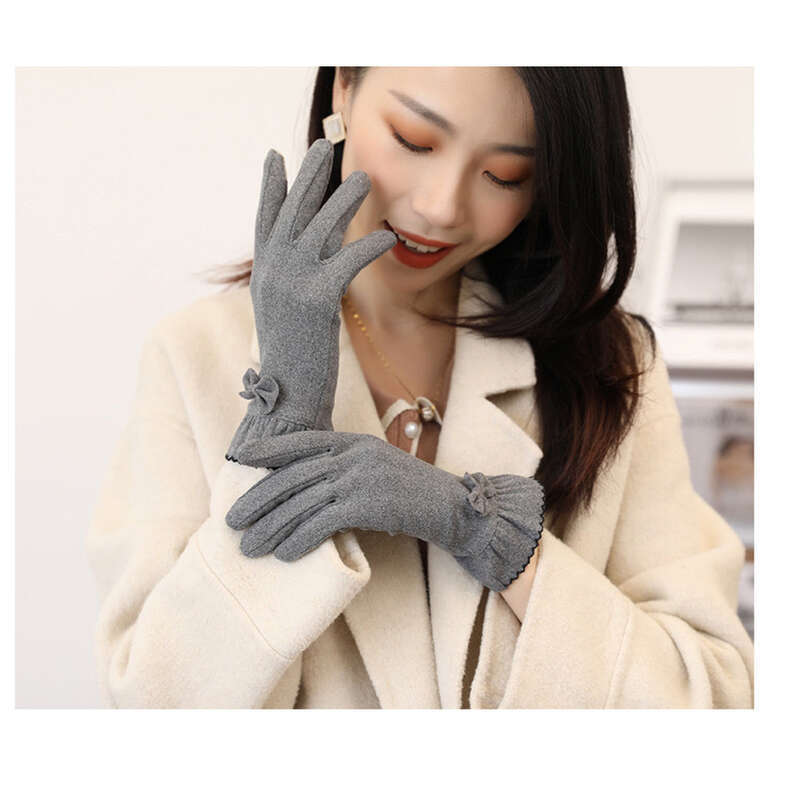 Ladies Gloves For Cycling And Riding Windproof Cold Proof Fabric_voghion.com