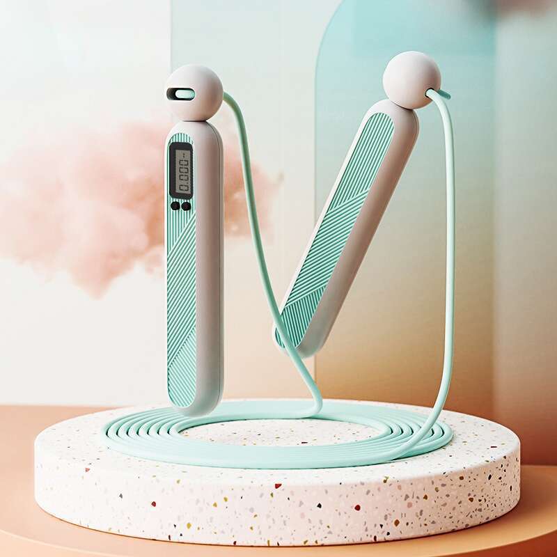 New Ball Design Ignites Slimming Path! Cordless Skipping Rope With Counting Function, Super Efficient For Weight-bearing Fitness_voghion.com