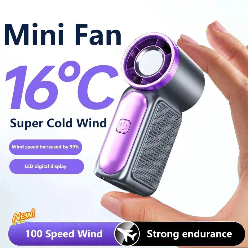 Handventilator Mit Turbo-funktion Tragbar Für Unterwegs_voghion.com