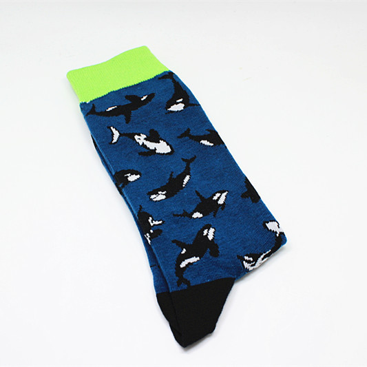 Cartoon Source Multi-pattern Men's Mid-calf Trendy Personality Cotton Socks, Spring New Style_voghion.com
