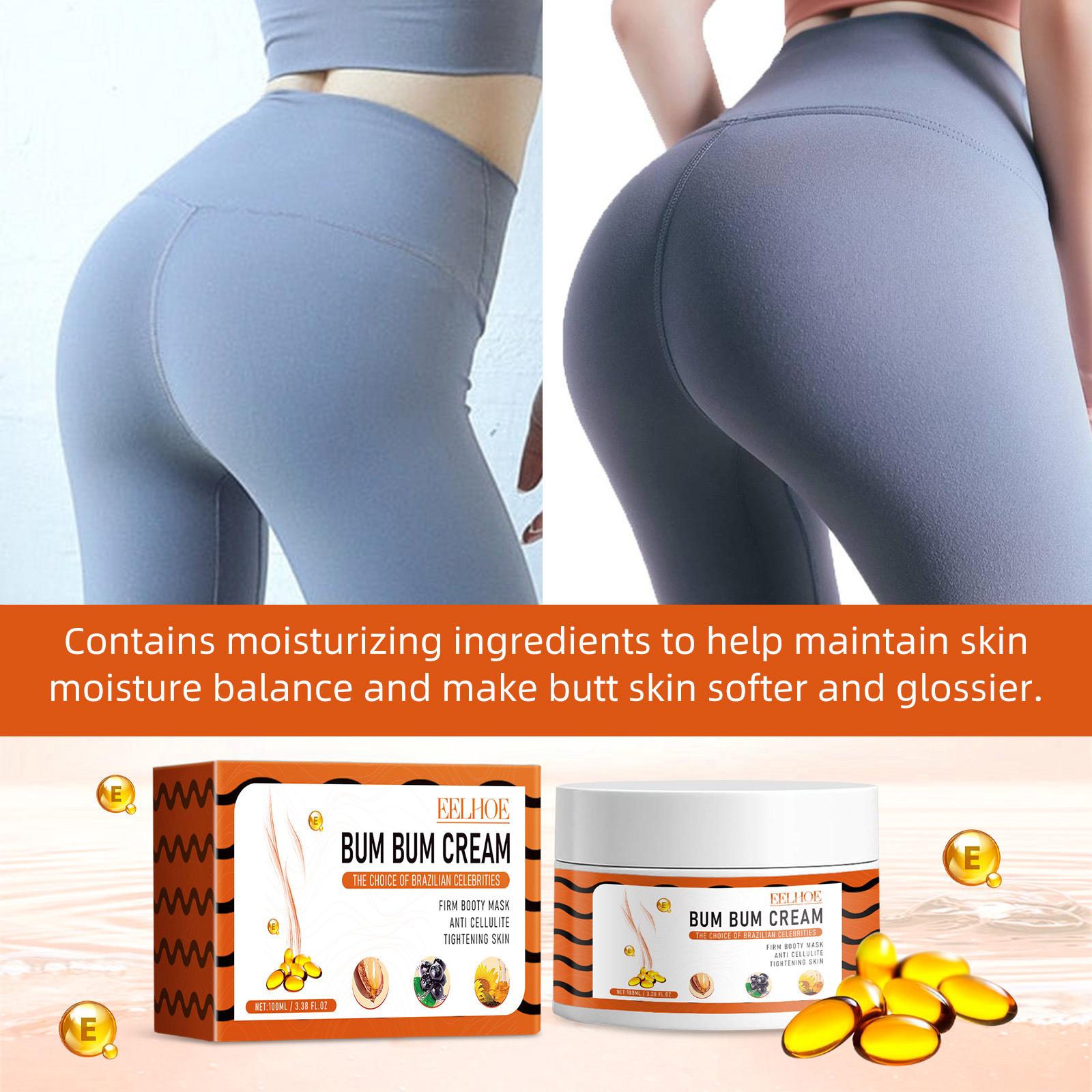EELHOE Firming Lifting Sweetheart Hips Highlighting S-Curve Body Slimming and Beautiful Hip Cream_voghion.com