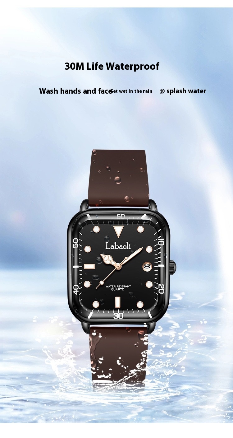 Labaoli/Labaoli New Square Fashion Digital Women's with Calendar Casual Watch_voghion.com