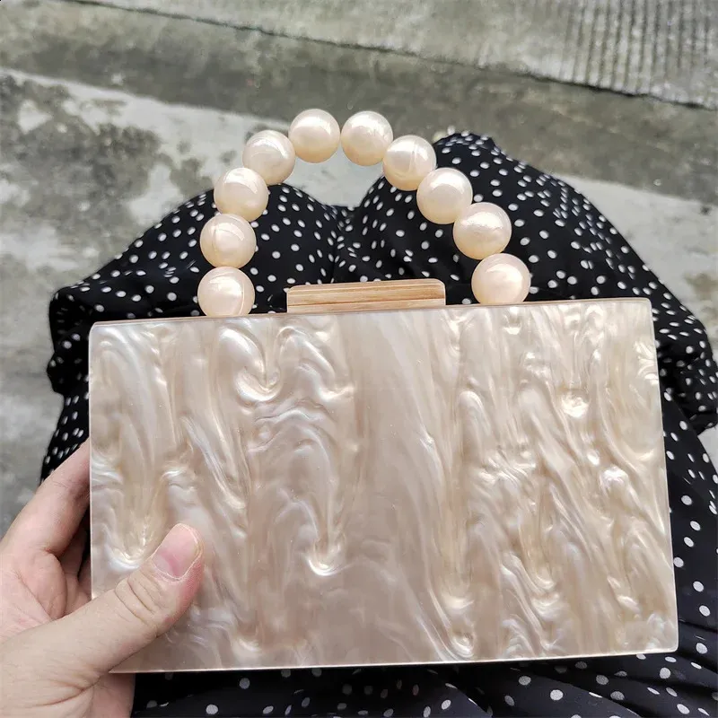 Sac à main en perles avec poignée en Chine, usine, vendeur, sac à main en acrylique pour femmes, pochettes de soirée, fête, voyage, plage_voghion.com
