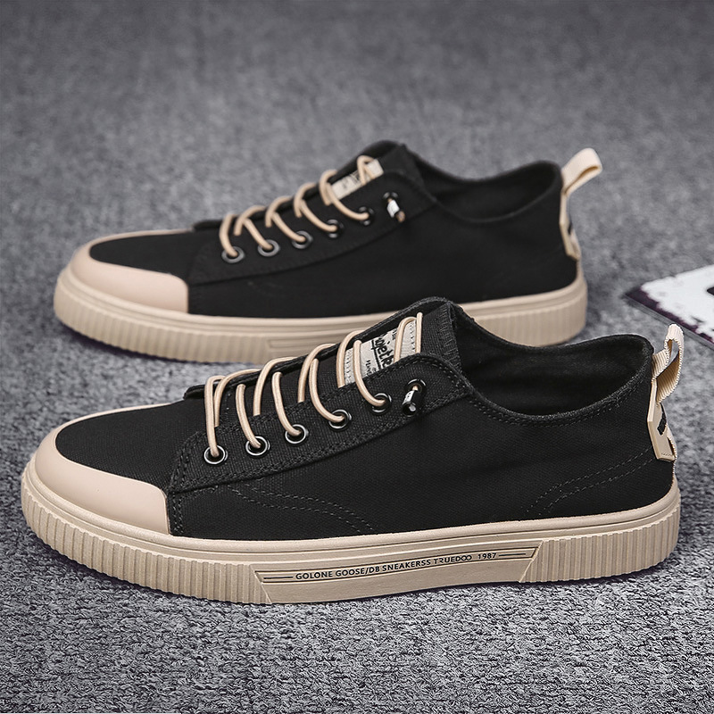 Low-top Canvas Breathable Men's 2025 Summer New Versatile Trendy Sneakers Korean Style Casual Shoes_vogvips.com