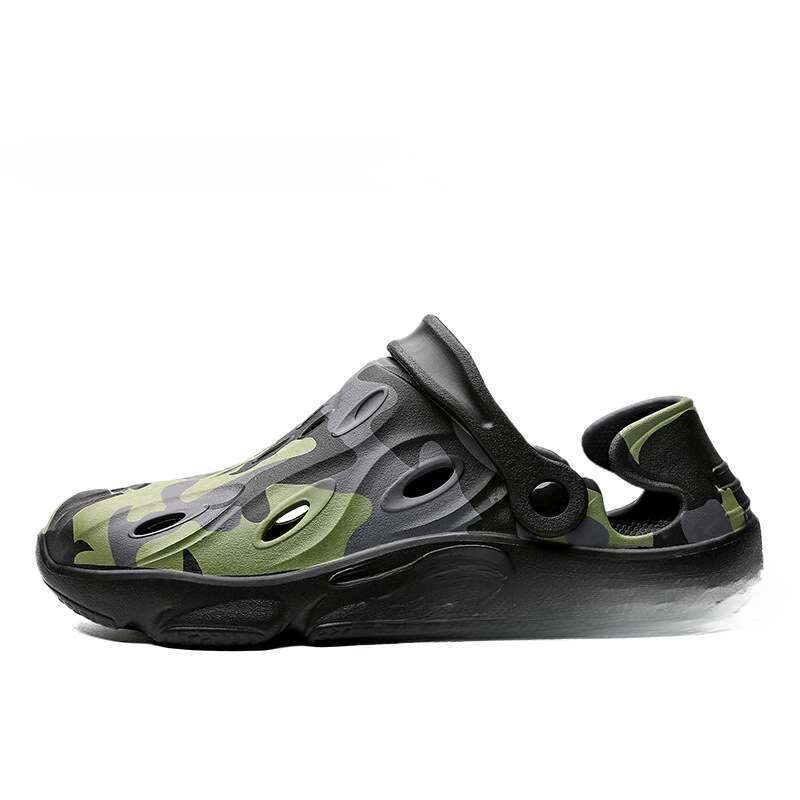 Men's Summer Thick Bottom Sandals, Non-slip, Lightweight, Youth Perforated Breathable Mesh_voghion.com