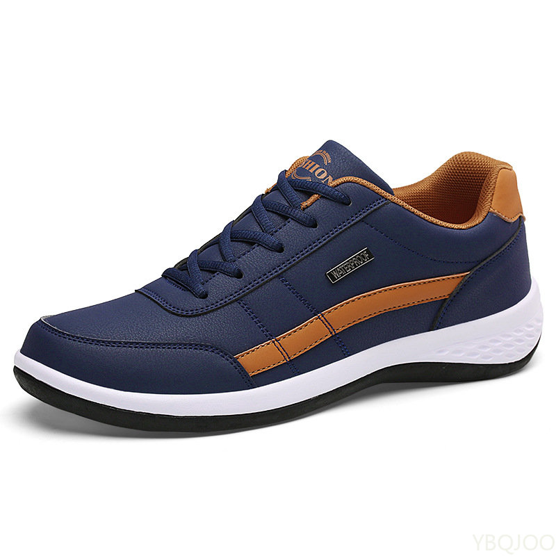 Leder Trend Casual Schuh Italienische Atmungsaktive Freizeit Turnschuhe Rutschfeste Schuhe Männer Vulkanisierte Schuhe2023