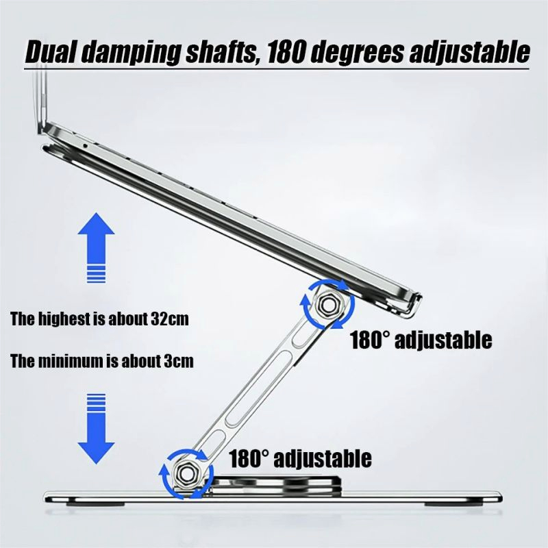 360° Rotating Laptop Stand Foldable Laptop Stand Height Adjustable Foldable Tablet Stand 10-17 Inches Devices_voghion.com