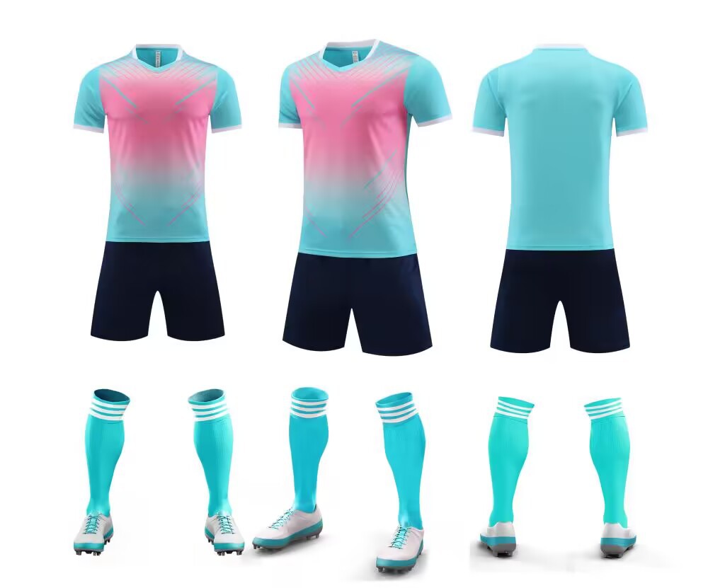 Bedrukte wedstrijdtraining de Speed Student Games, korte mouwen kindervoetbalshirt set voor heren_voghion.com