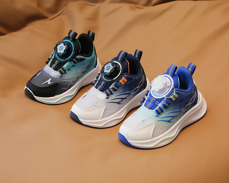 Kleinkind Sport Frühjahr Neue Junge Basketball Rotierenden Schnalle Kinder Cutefeet Mode Mädchen Licht Lauf Trainer Schuhe Größen 21_voghion.com