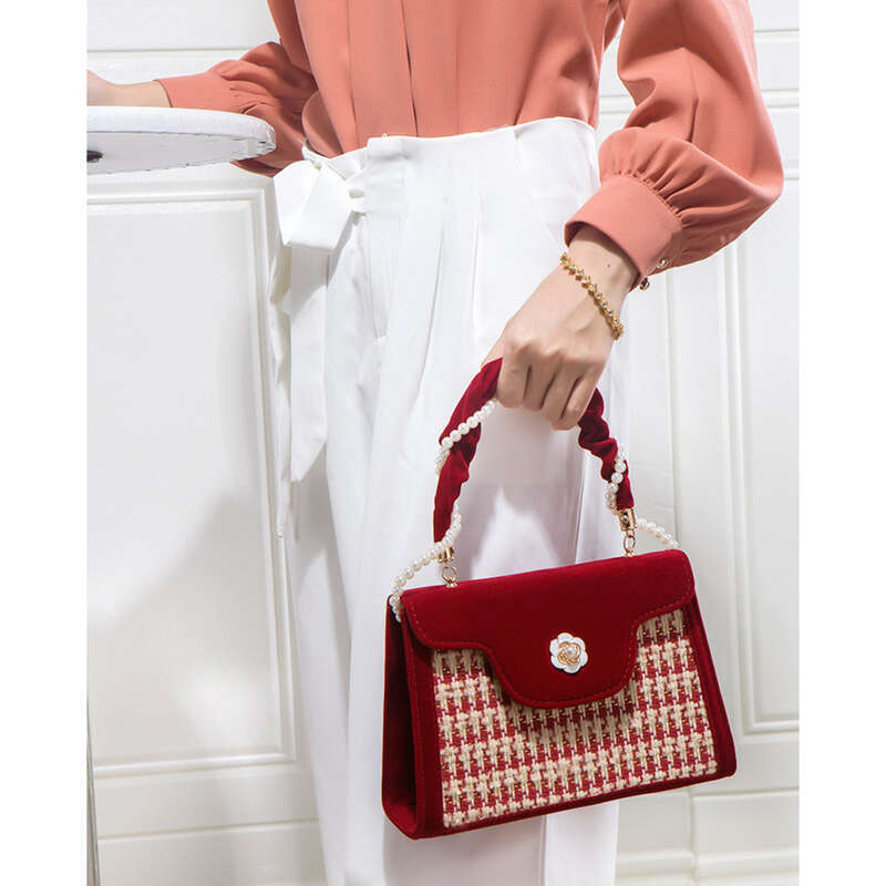 Elegant Women's Shoulder Bag Handheld Bag For Wedding And Bridal_voghion.com
