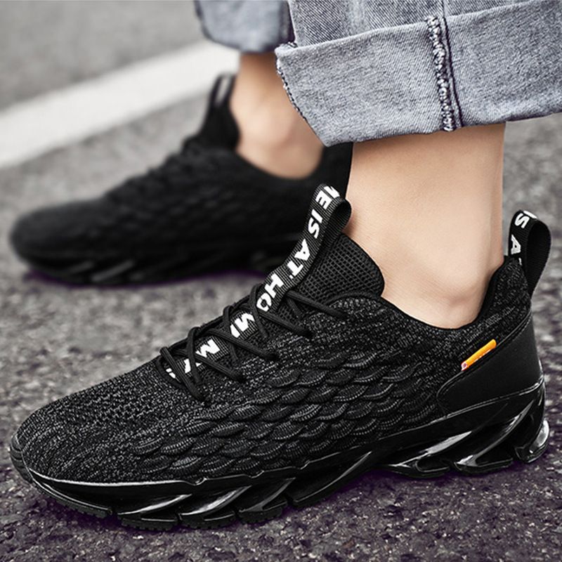 Fish Scale Blade Net Sport Casual Running Herrenmode Schuhe_voghion.com