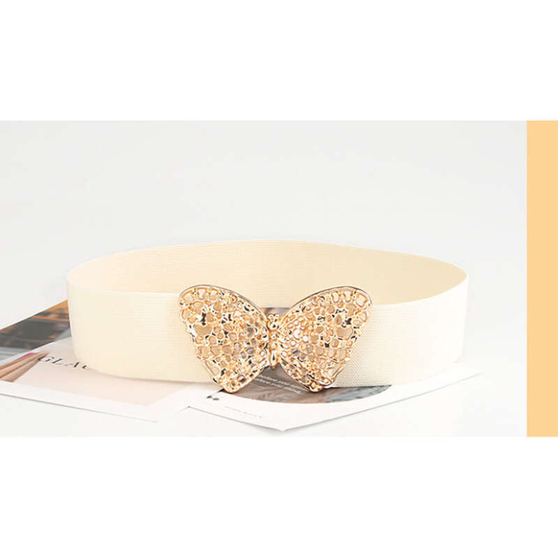 Decorazione da donna con fibbia a farfalla con gonna, cintura elastica per moda e versatilità, cintura di alta qualità_voghion.com
