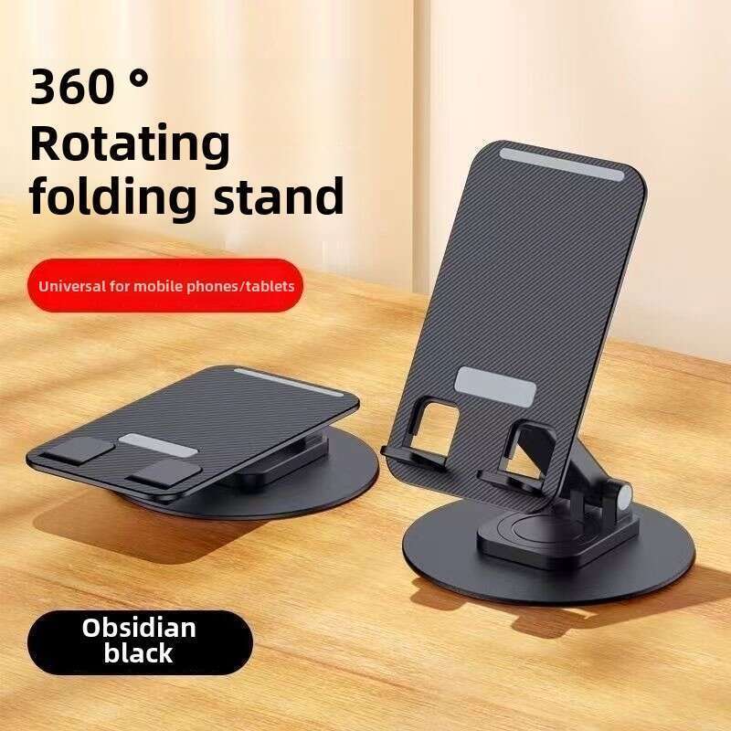 Bază rotativă pliabilă mecanică din aliaj de aluminiu și metal, suport pentru tabletă de birou, suport pentru telefon desktop_voghion.com
