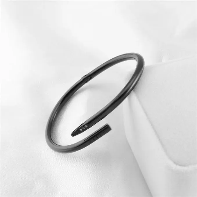 Náramek Love Nail Bracelet Designer Bangles pro ženy, pánské náramky z nerezové oceli, slitiny, pulsera, pulsery, pozlacené, zlaté, růžové_voghion.com