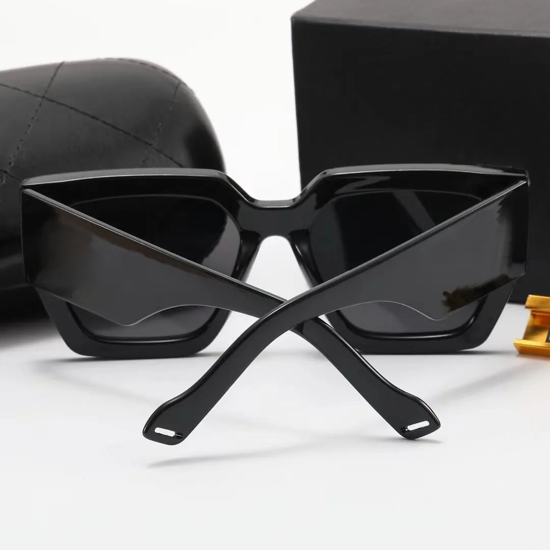 pour femmes lunettes de soleil design hommes Montures de lunettes de soleil modernes noir Beige grand carré cadre complet Lunettes en résine lunettes d'extérieur UV_voghion.com