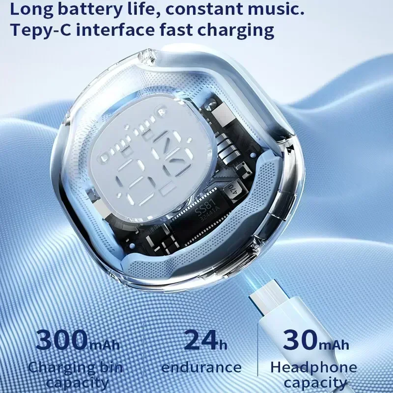 Kabelloses Bluetooth Headset Mit Led Display Und Enc Stereoklang_voghion.com