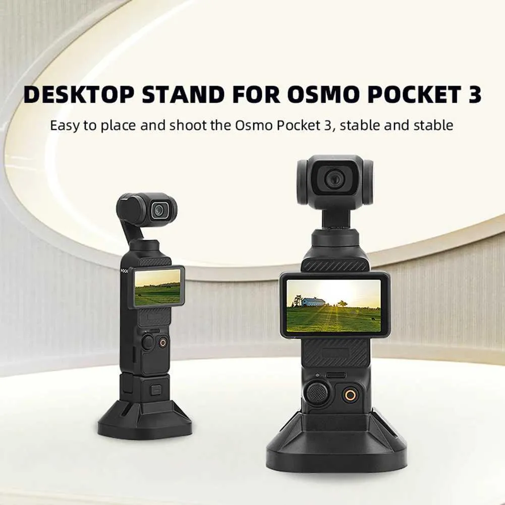 Stabilisatorer Bordkamerafeste Bærbar Gimbal-stabilisator Håndholdt basestativ Brakett for direktestrømming til OSMO Pocket 3_voghion.com
