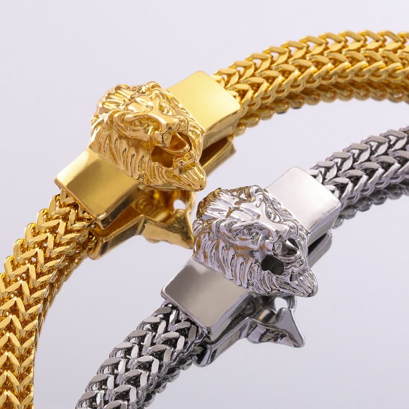 Herren Hip Hop Armband 4*8mm Edelstahl Kette Schmuck_voghion.com