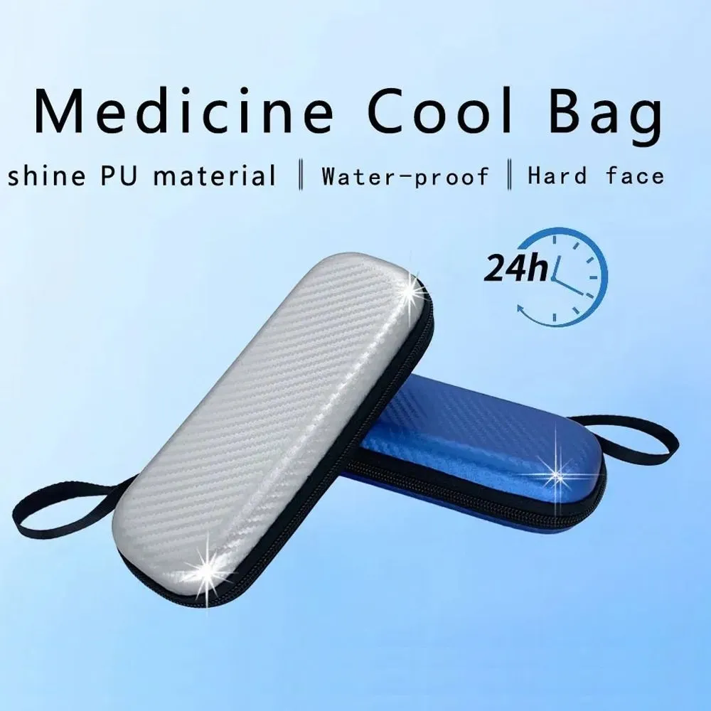 Durable PU Insulin Cooling Waterproof Thermal Insulated Pocket Pill Protector Glaciated Cold Storage Bag Diabetics_voghion.com