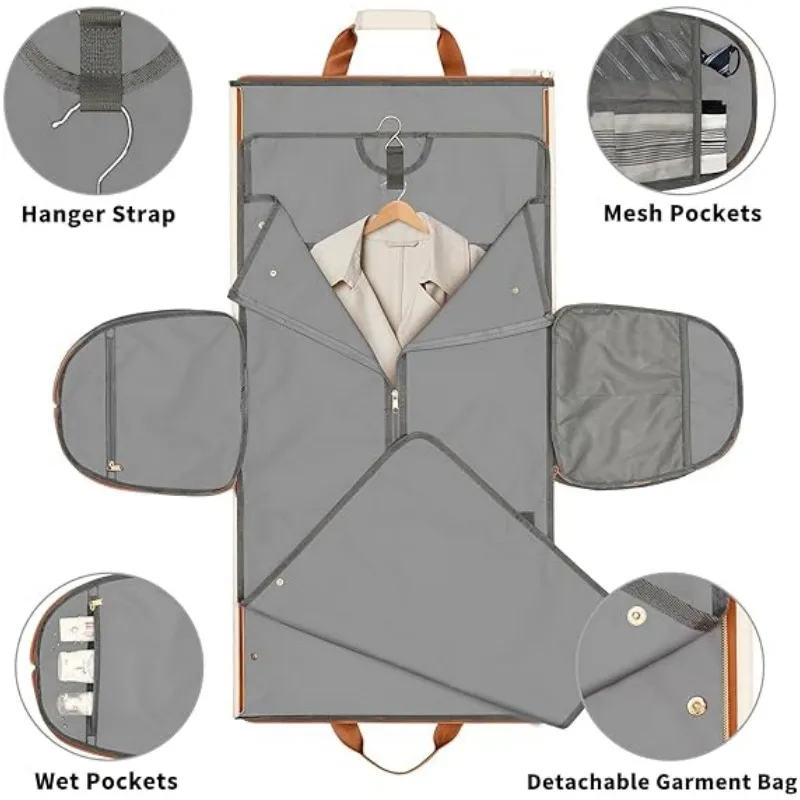 Modischer Reiseanzug, umwandelbare Kleidung, kann als Crossbody-Rucksack verwendet werden, verschleißfest, faltbar, zum Aufhängen_voghion.com