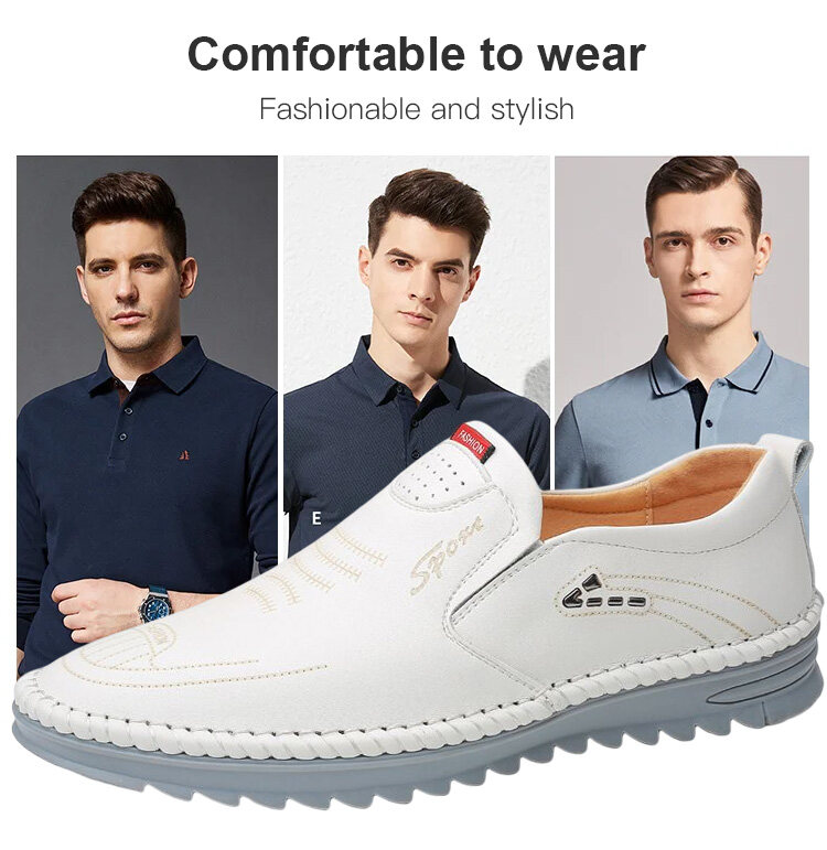 vivinatural Handmade Cowhide Breathable Casual Leather Shoes Fashionable and stylish_voghion.com