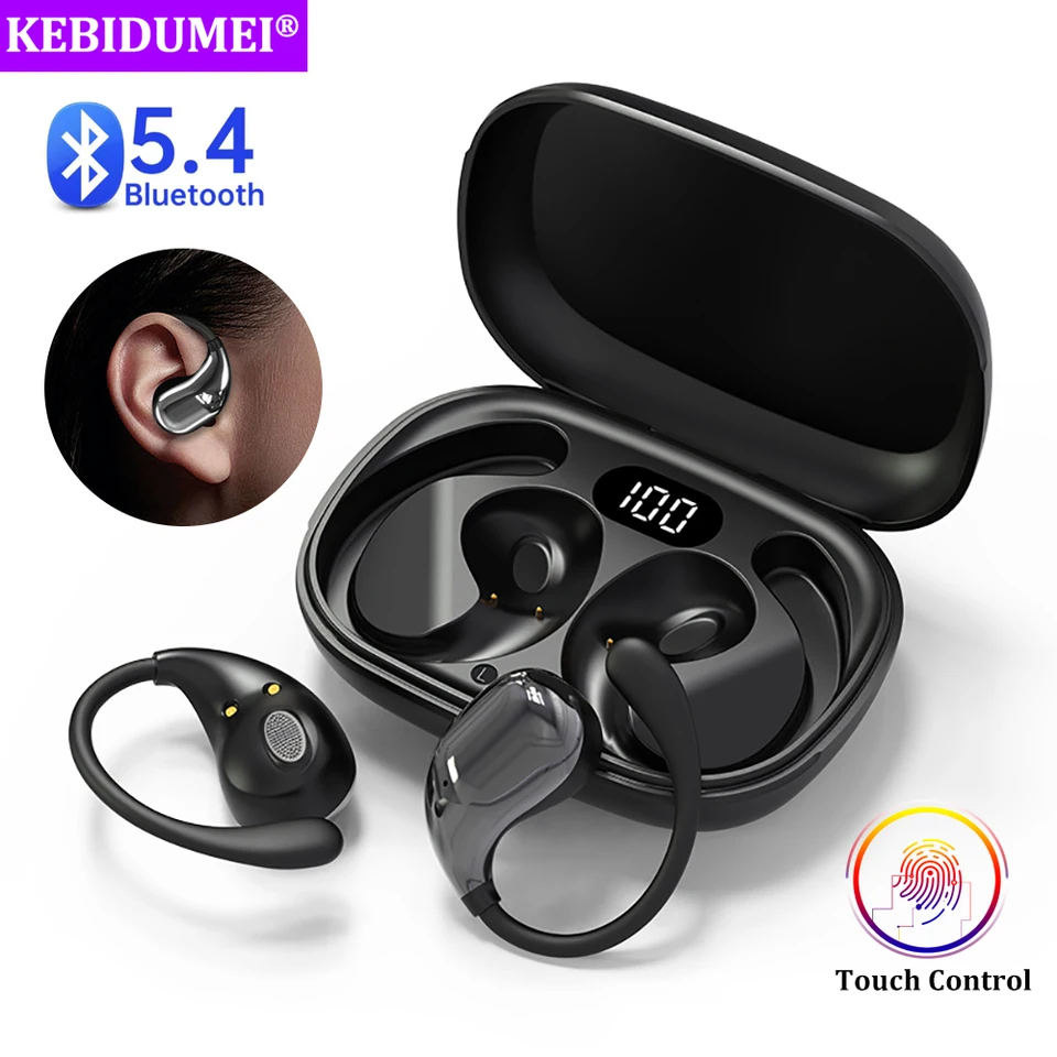 Écouteurs bluetooth sans fil à crochet hifi stéréo étanche_voghion.com
