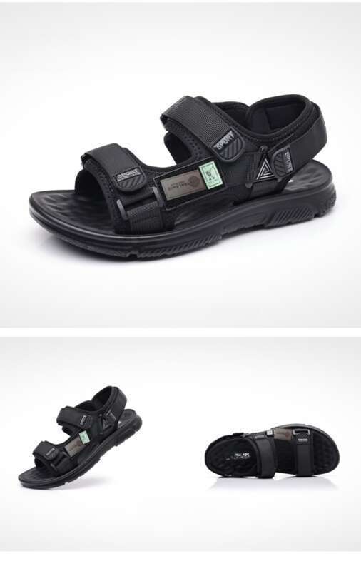 Velcro Men's Summer Plus Size Beach Shoes Sandals_voghion.com