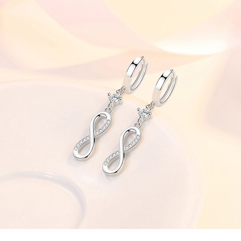 Ohrringe für Frauen in trendiger 8-Form, die Ihr Gesicht schlanker aussehen lassen, modische Ohrhaken, lange Quastenohrringe_voghion.com