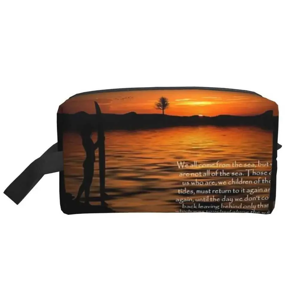 Born of the Sea - Borsa da viaggio per trucco da donna, organizer da toilette Y241023_voghion.com