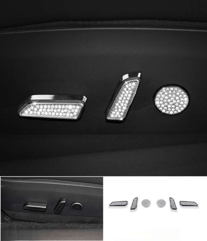 Potrivit pentru modificările interioare ale modelului Tesla, volan, mâner ușă, autocolant decorativ cu diamant pentru sigla mașinii_voghion.com