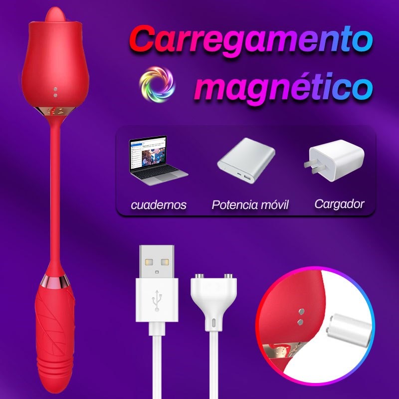 Weiblicher Vibrator, Brustwarzen-orale Rose, geformter G-Punkt, Klitoris-Saugfunktion, stimuliert Masturbation, Spielzeug für Erwachsene für Frauen_voghion.com