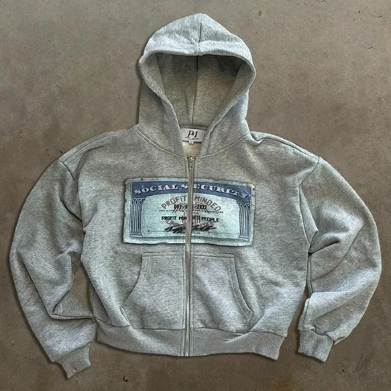 Zip Y2K Clothes American Haruku Hip Hop Graphic Print Retro Oversized Hoodie Sweatshirt Mens Womens Rock Gothic Jacket_voghion.com