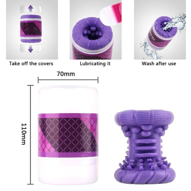 Hislaves Portable Waterproof Silicone Stimulator Soft Aircraft Cup Masturbator Adults Men Sex Toy_voghion.com