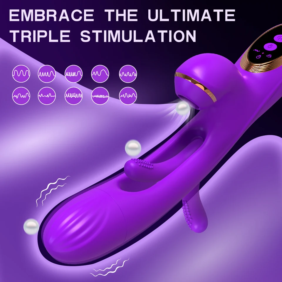Sucking Flapping Vibrator Dildo And G-spot Clitoris Stimulator_voghion.com