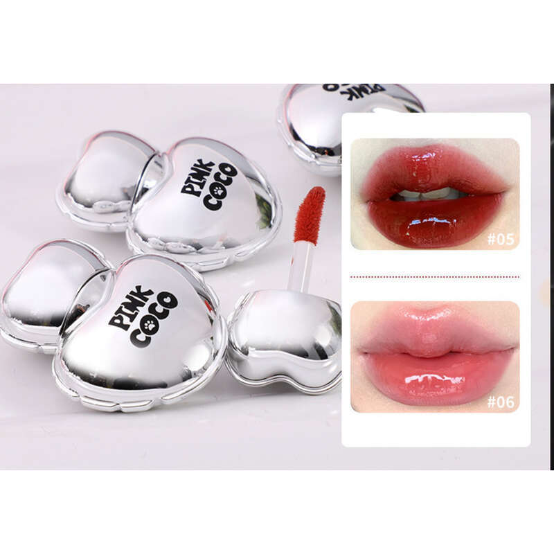 Peach Heart Mirror Lipstick Women's Lipsticks Makeup_voghion.com