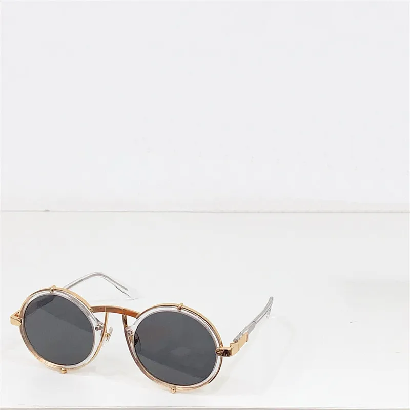 Round Sunglasses Men Acetate Metal Frame Uv Protection_voghion.com