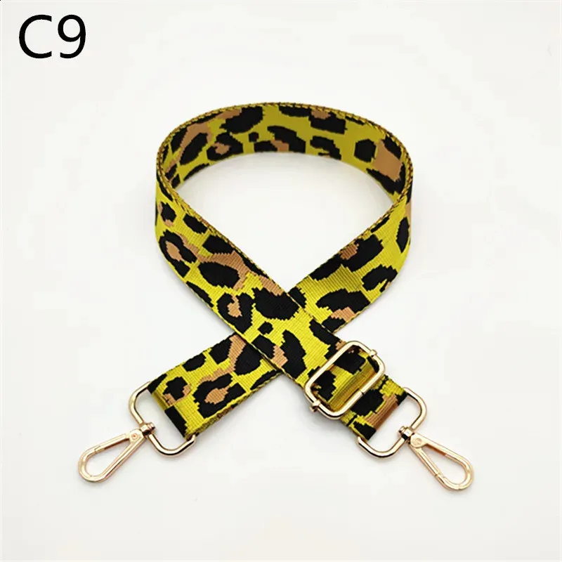 3.8cm Leopard Print Narrow Shoulder Strap Adjustable Womens Belts Replacement Bag Accessories 240805_voghion.com