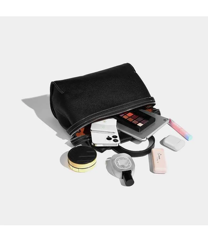 Frauen Mode Leder Rucksäcke Solide Lychee Print Schulranzen Pu Schulter Pack Große Kapazität Weibliche Pendler Griff_voghion.com