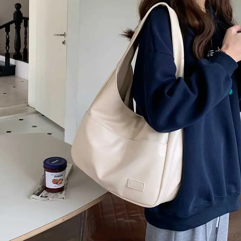 Nuova borsa a tracolla vintage Hobo Trendy da donna in PU, grande capacità, retrò, tote, morbida, da usare sotto le ascelle, per appuntamenti quotidiani_voghion.com