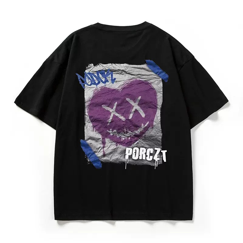 Herr t-shirt plus size ledig passform rund hals casual stil_voghion.com