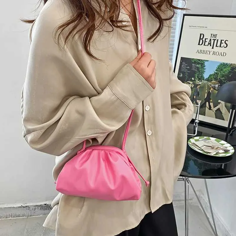 Sac à bandoulière en cuir PU jaune et bleu pour femme, sacoche simple et polyvalente pour soirée_voghion.com