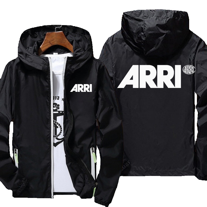 Mens Clothing Fashion Hooded Windbreaker Arri Print Cycling Thin Reflective Skin Adventure Travel Coat Jacket Men