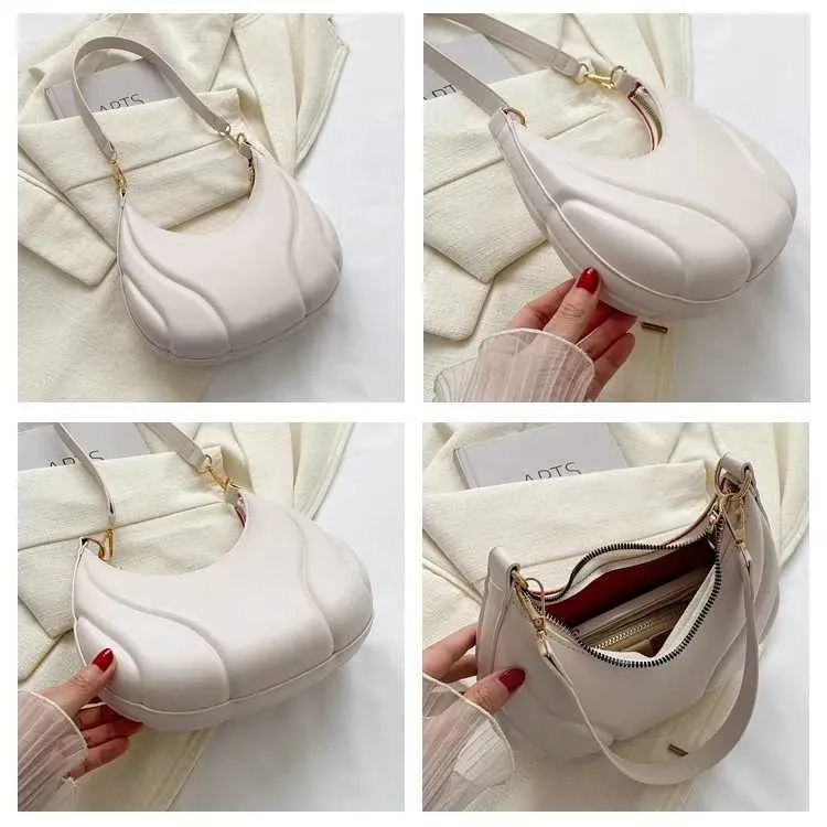 Retro leren schoudertas en crossbody tas voor dames effen_voghion.com