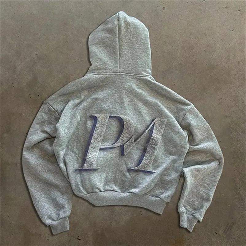 Zip Y2K Clothes American Haruku Hip Hop Graphic Print Retro Oversized Hoodie Sweatshirt Mens Womens Rock Gothic Jacket_voghion.com